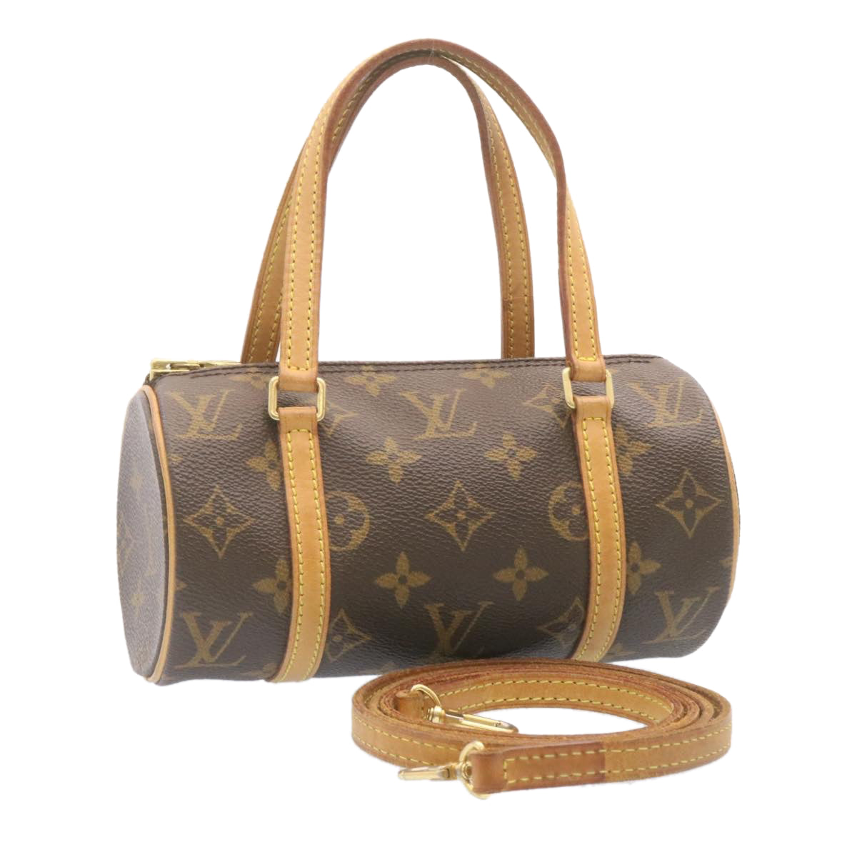 LOUIS VUITTON Monogram Papillon 19 Hand Bag M51389 LV 25829A