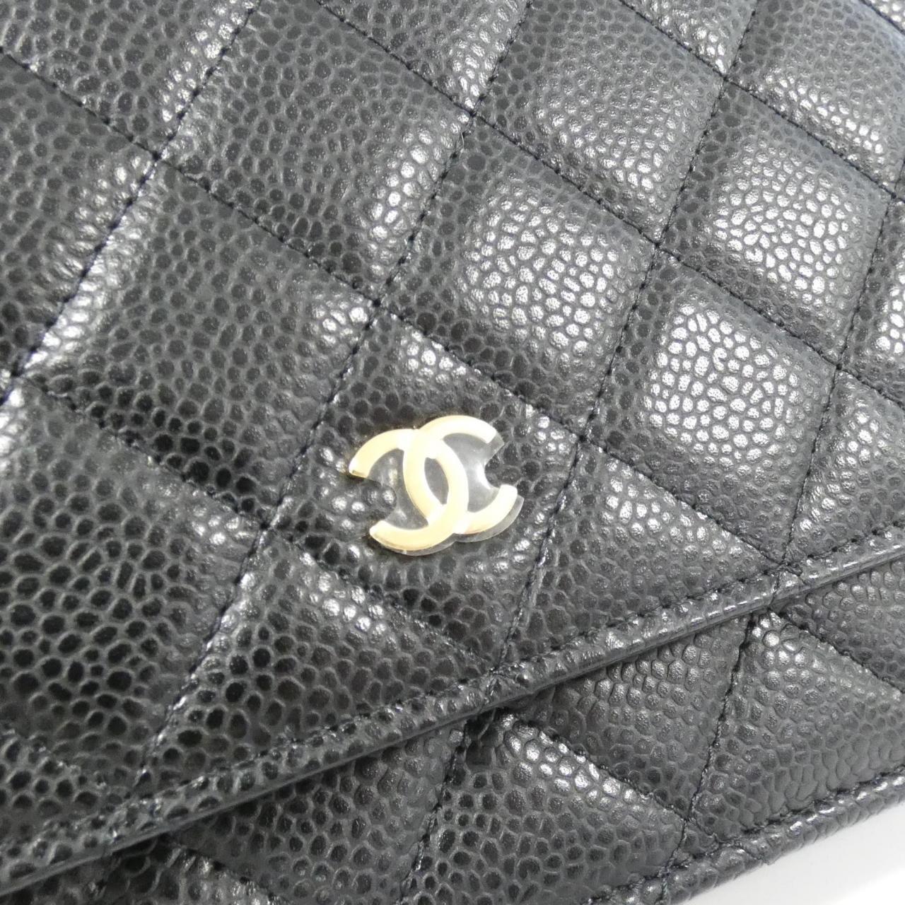 Chanel Timeless Classic Caviar Wallet on Chain