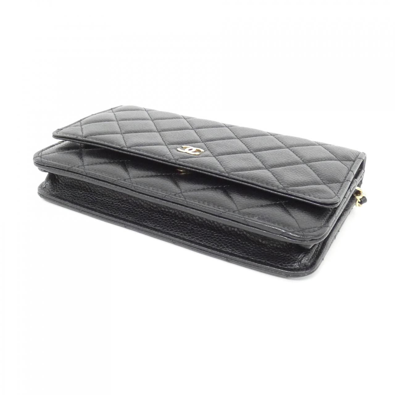 Chanel Timeless Classic Caviar Skin Wallet on Chain