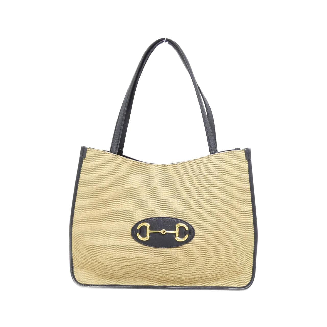 Gucci GUCCI HORSEBIT 1955 Canvas Leather Bag