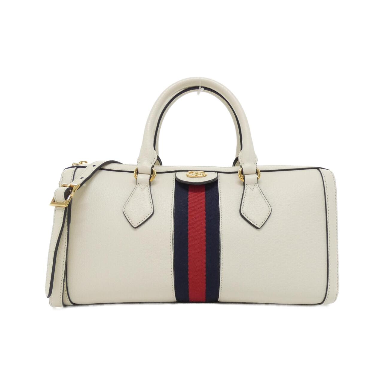 Gucci Ophidia Leather Boston Bag