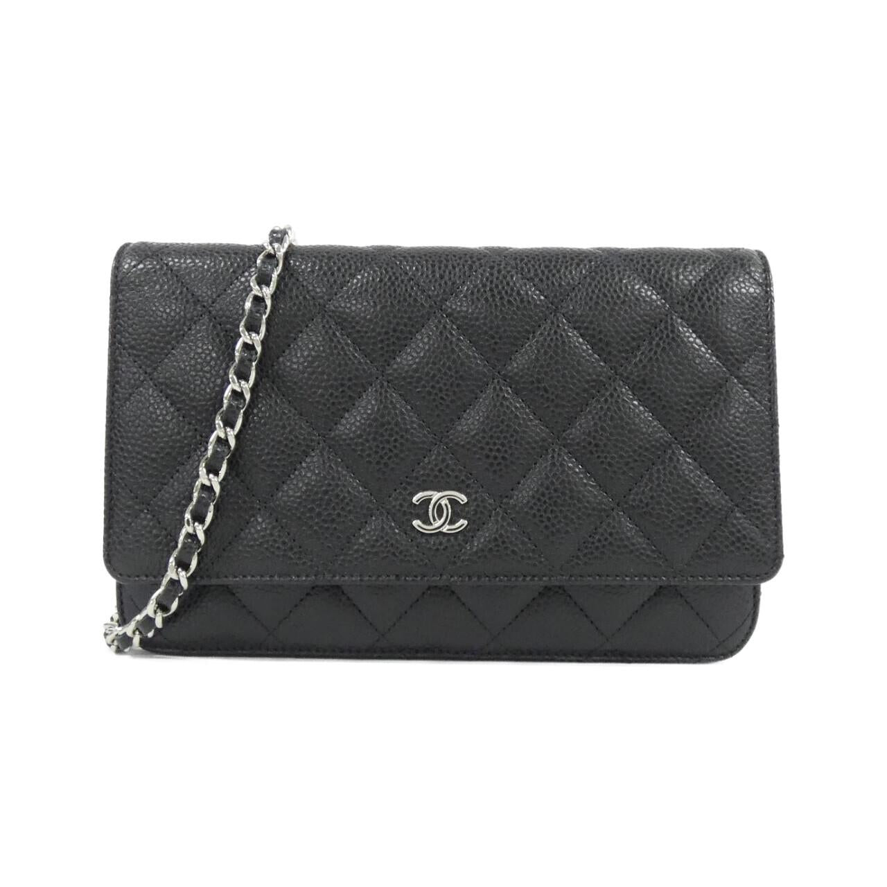 Chanel Timeless Classic Caviar Skin Wallet on Chain