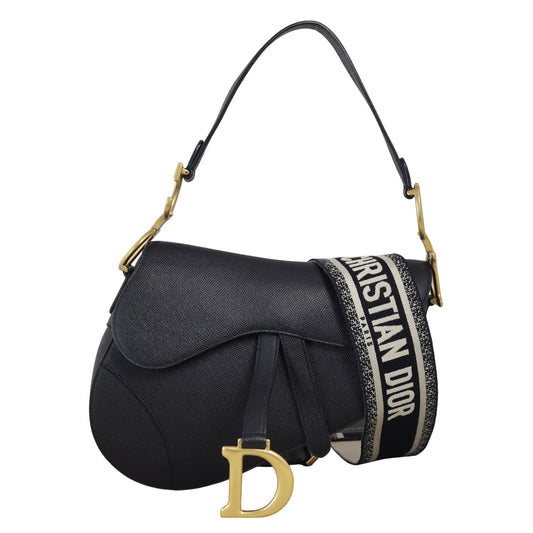 Dior Saddle Bag with Embroidered Strap