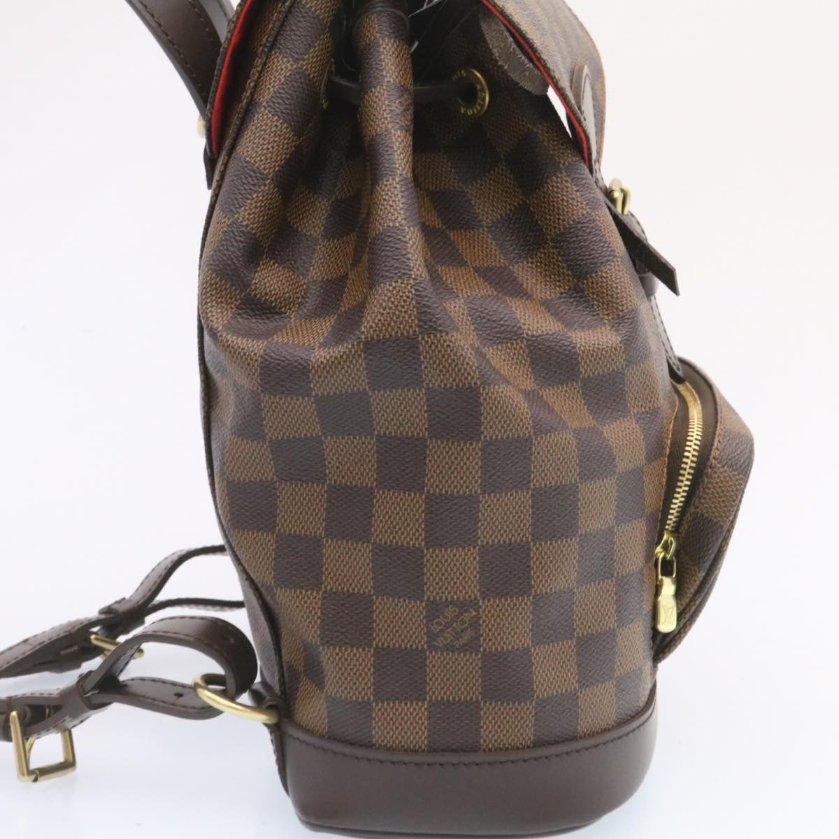 LOUIS VUITTON Damier Ebene Montsouris MM Backpack N51143 LV 26498A