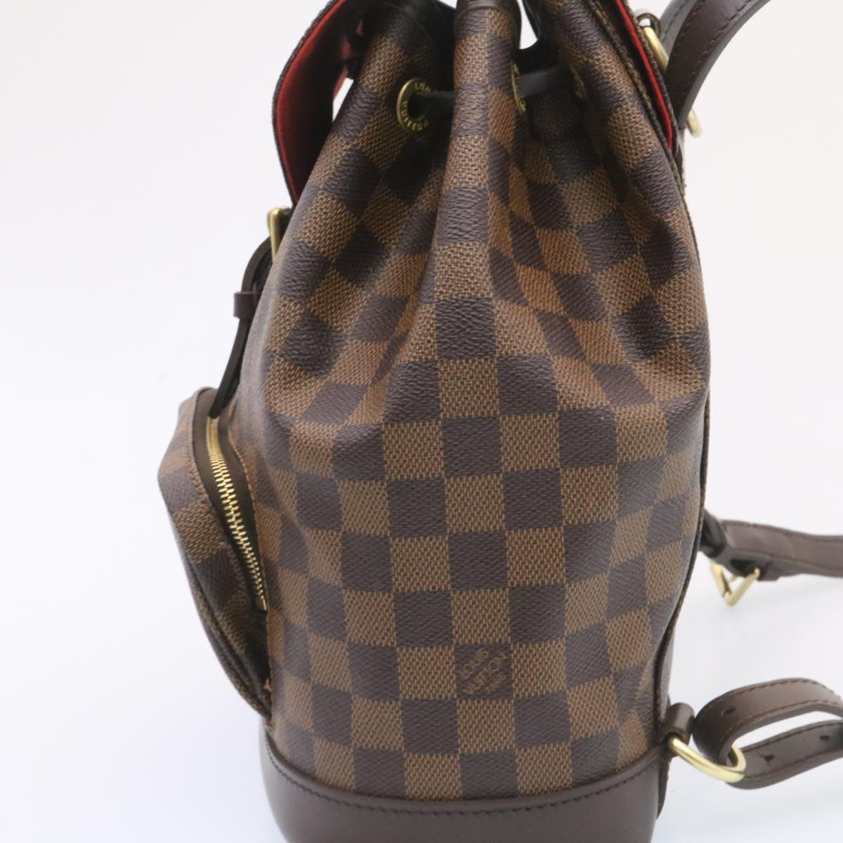 LOUIS VUITTON Damier Ebene Montsouris MM Backpack N51143 LV 26498A