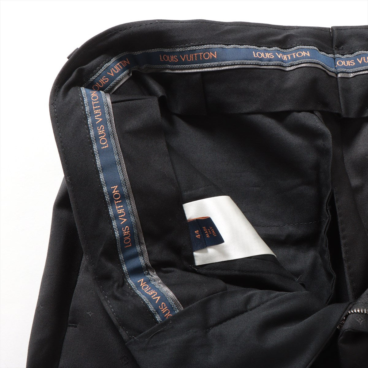 Louis Vuitton 21AW Wool Slack 44 Mens Black Monogram RM212F