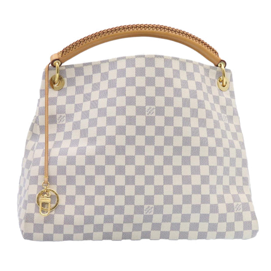 LOUIS VUITTON Damier Azur Artsy MM Shoulder Bag N41174 LV 26788