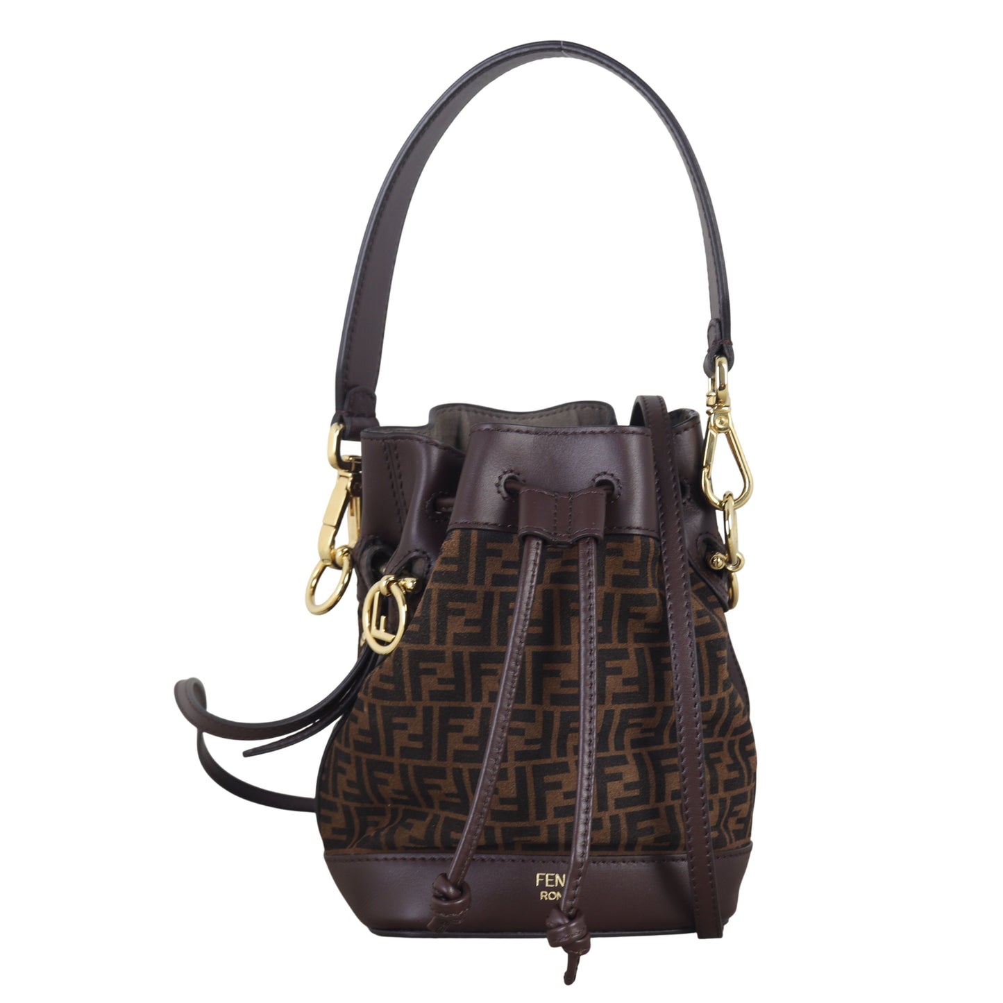 Fendi Mon Tresor Suede Mini Bucket Bag