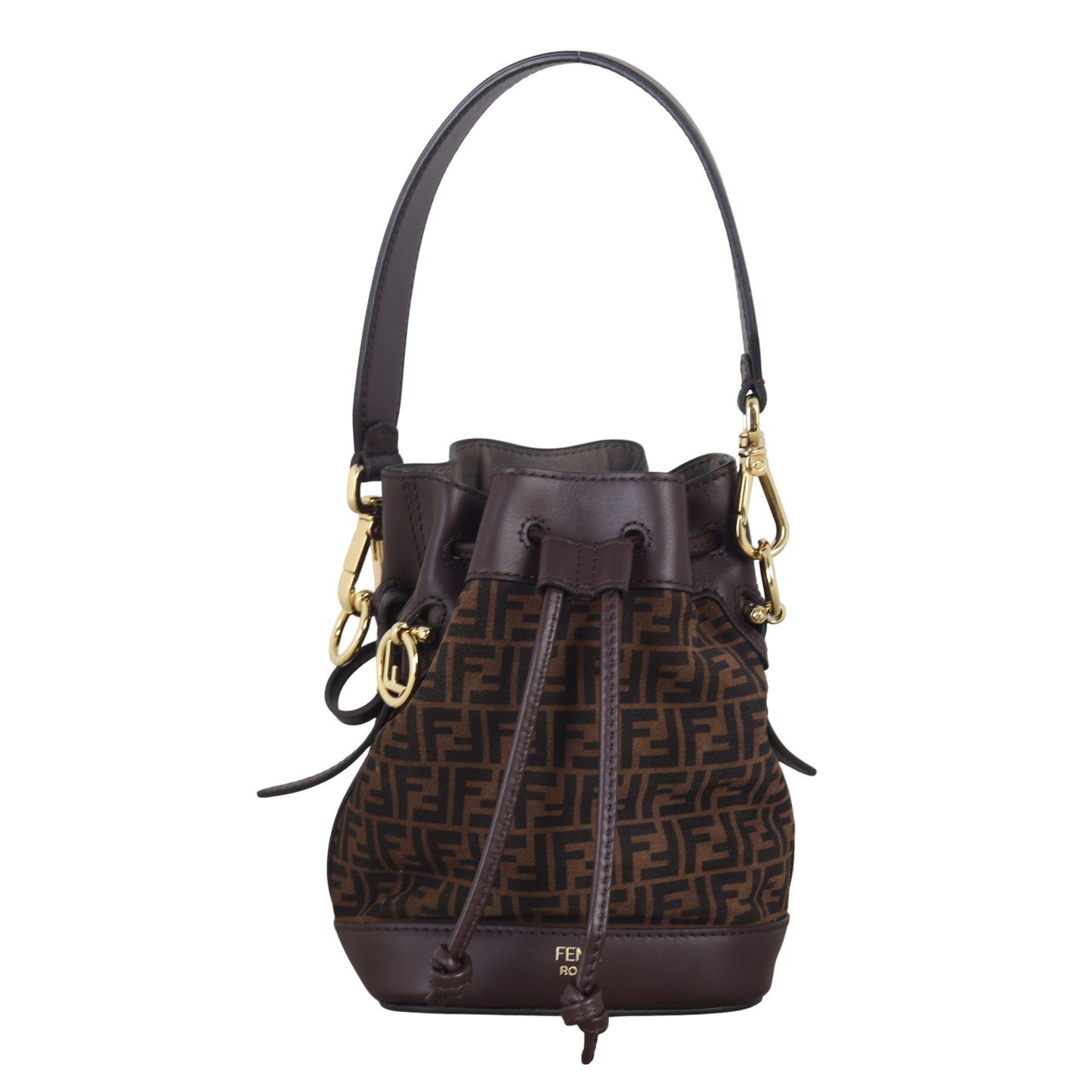 Fendi Mon Tresor Suede Mini Bucket Bag