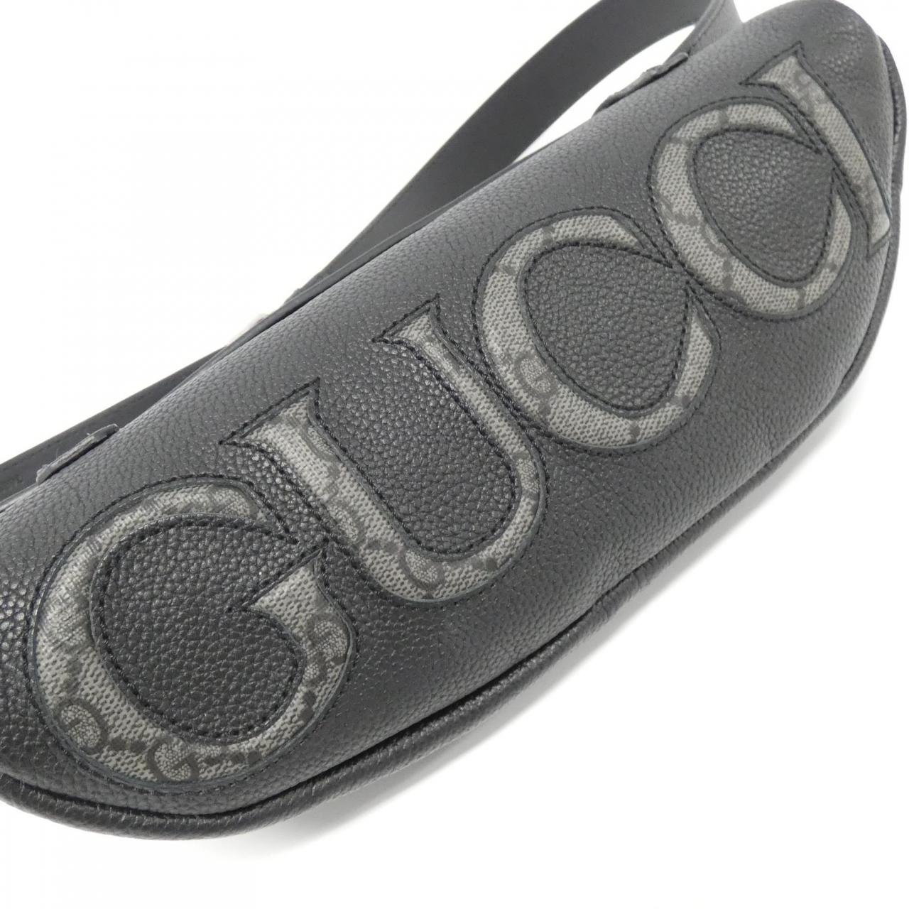 Gucci GG Supreme Canvas Leather Waist Bag