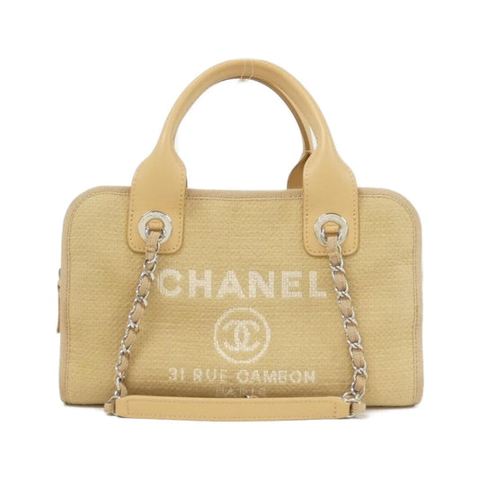 Chanel Deauville Line Mixed Fiber Boston Bag