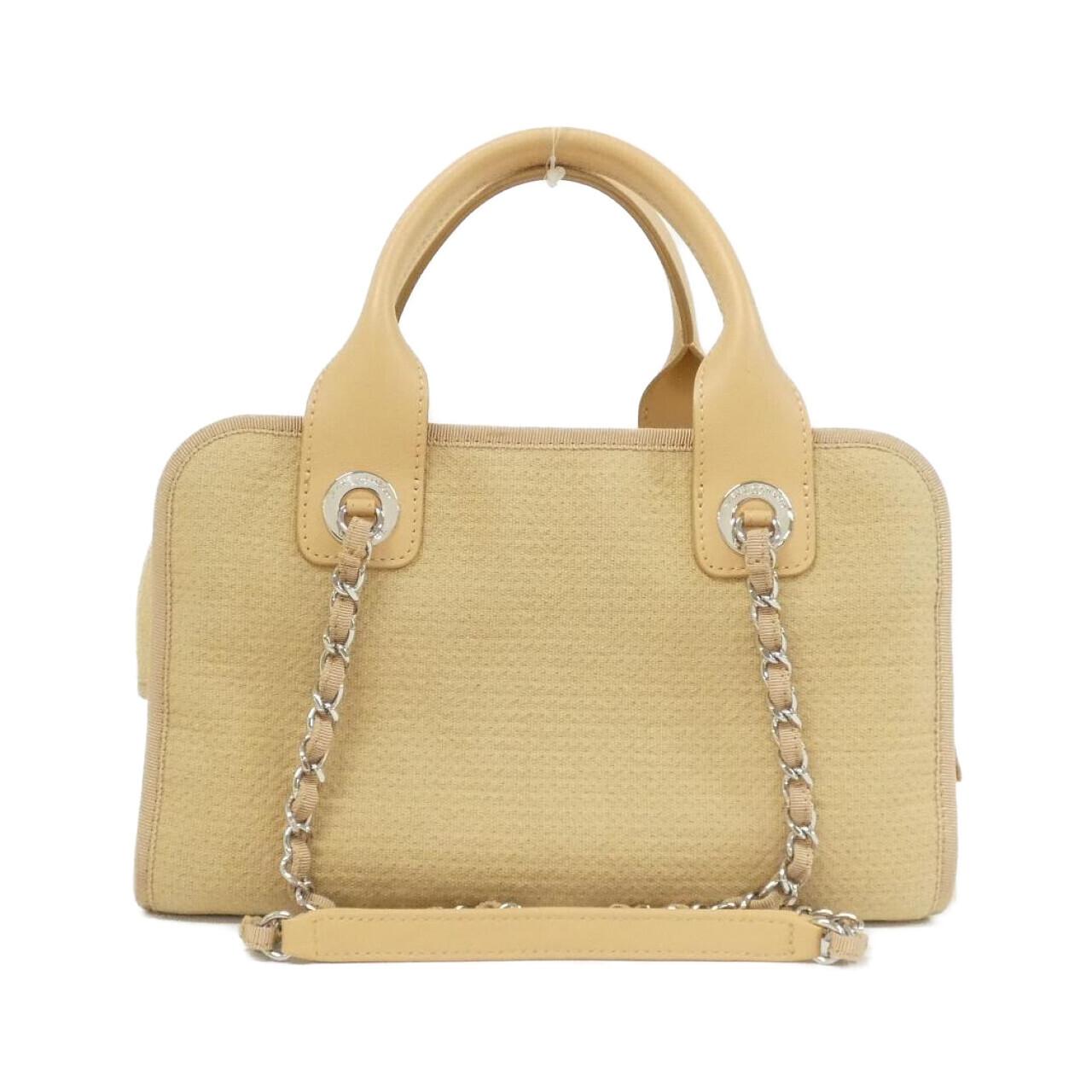 Chanel Deauville Line Mixed Fiber Boston Bag