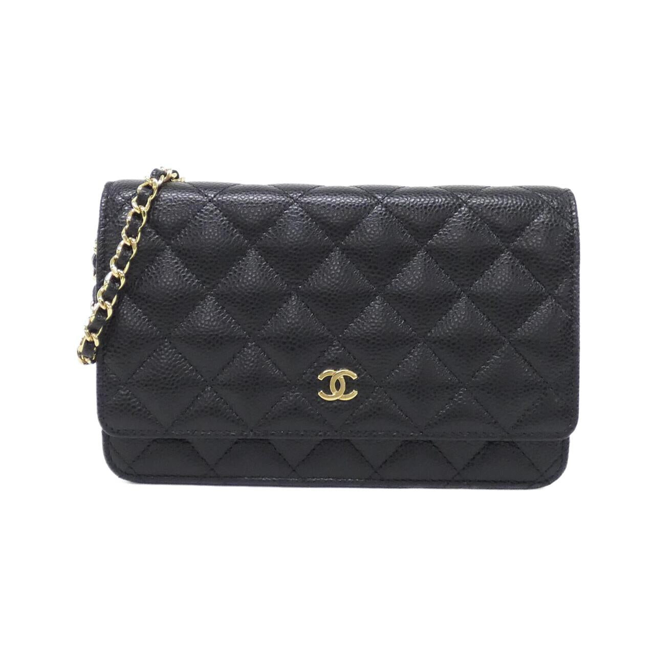 Chanel Timeless Classic Caviar Skin Wallet on Chain