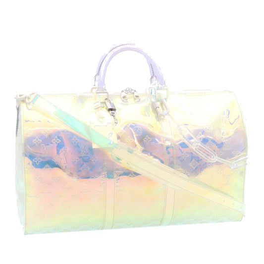 LOUIS VUITTON Monogram Prism Keepall Bandouliere 50 BostonBag M53271 Auth 28628A