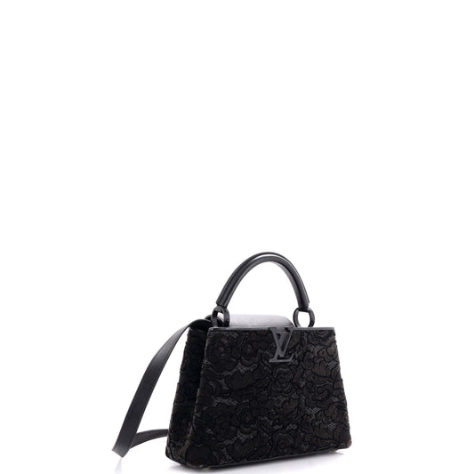 Louis Vuitton Capucines Bag Embroidered Velvet BB