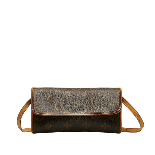 Louis Vuitton Monogram M51854 Shoulder Bag PVC/Leather Brown