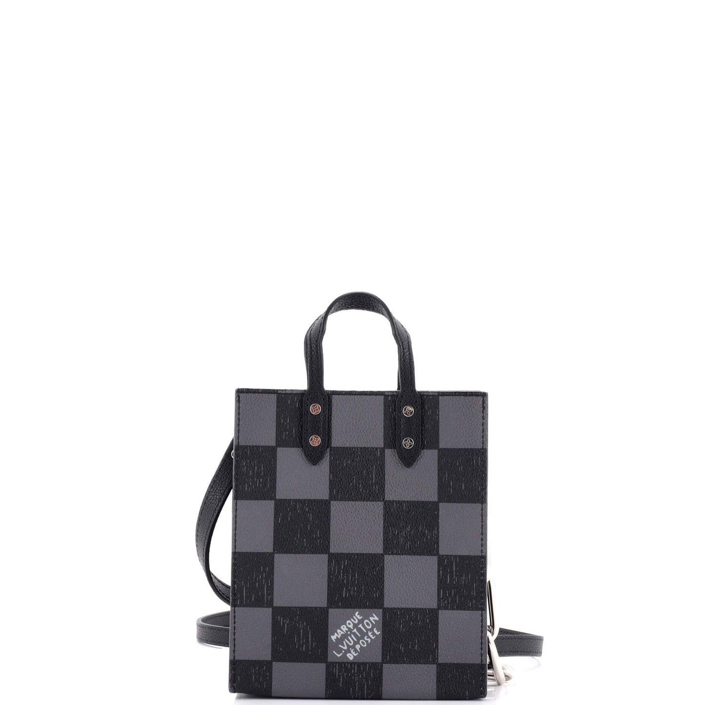 Louis Vuitton Sac Plat Bag Limited Edition Marque Deposee Damier Giant XS
