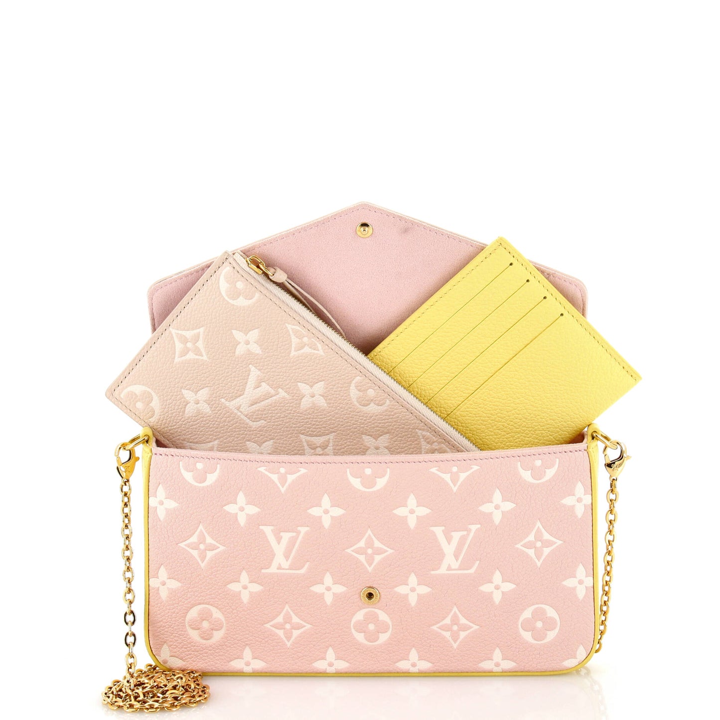 Louis Vuitton Felicie Pochette Spring in the City Monogram Empreinte Leather