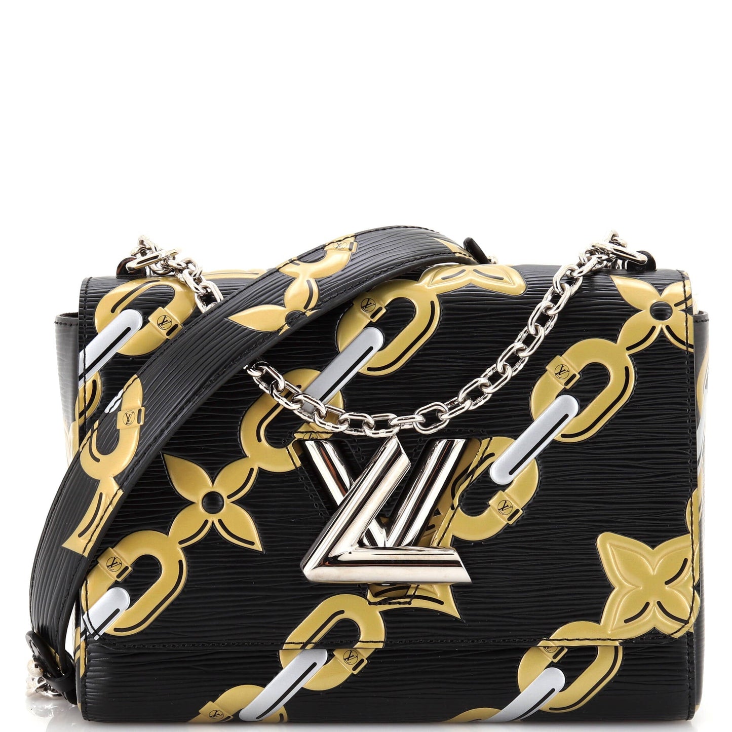 Louis Vuitton Twist Handbag Limited Edition Print Epi Leather MM