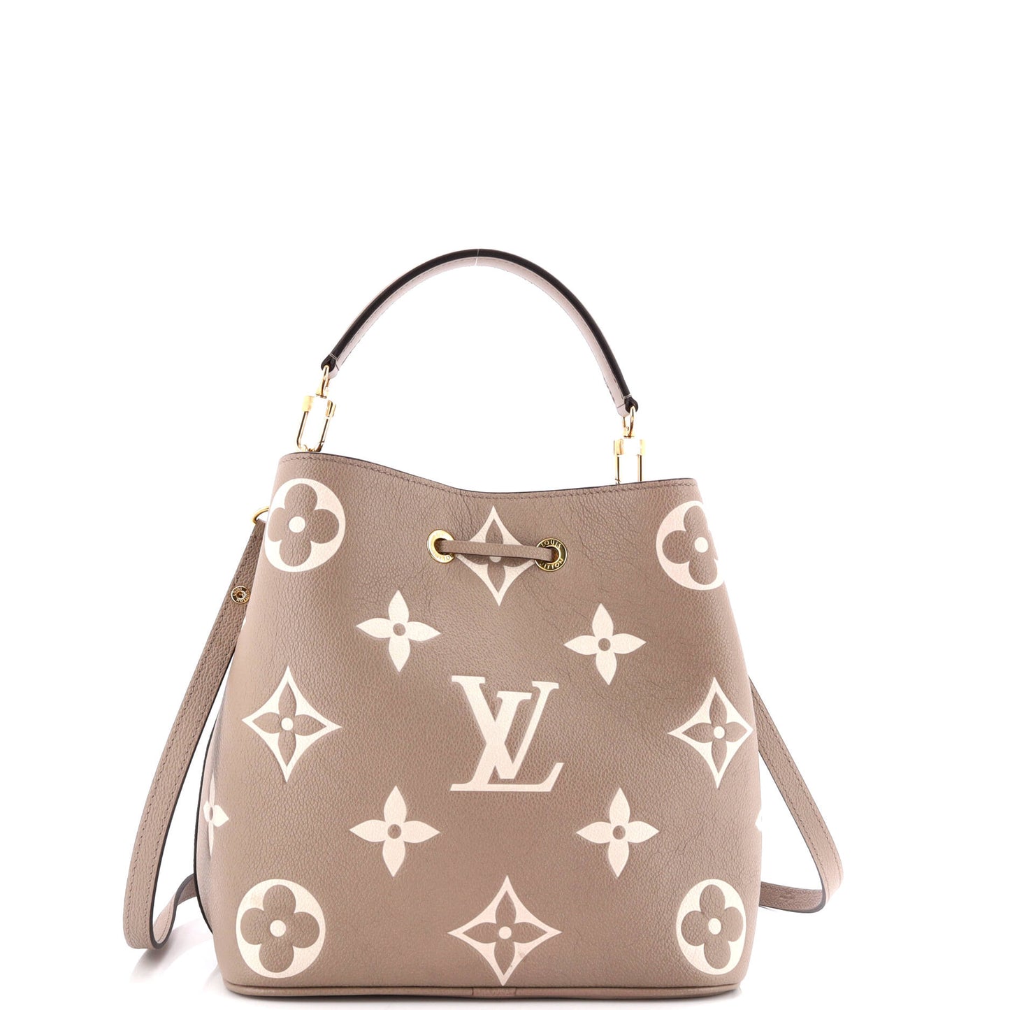 Louis Vuitton NeoNoe Handbag Bicolor Monogram Empreinte Giant MM