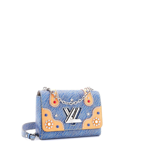 Louis Vuitton Twist Handbag Studded Epi Leather MM