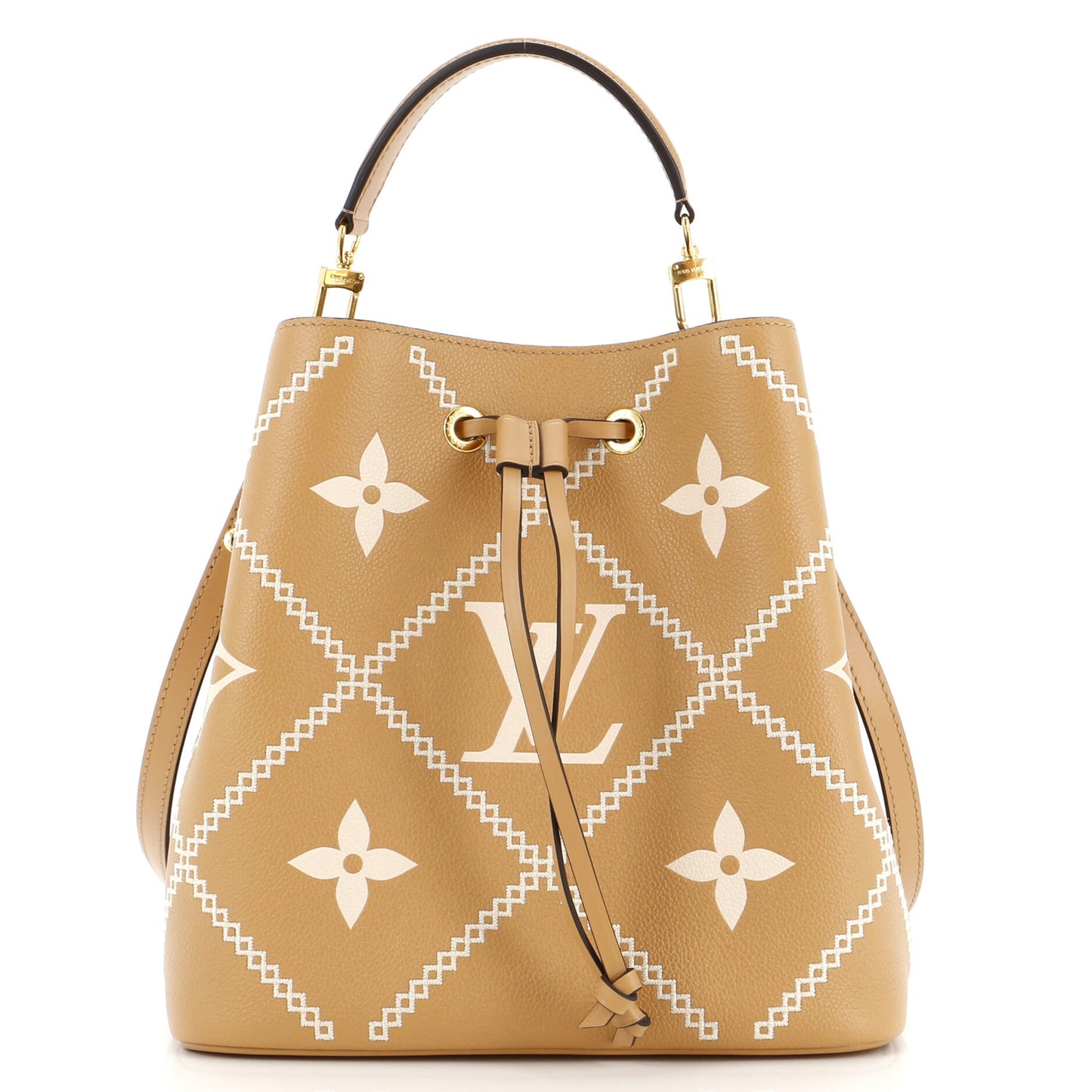 Louis Vuitton NeoNoe Handbag Monogram Empreinte Giant Broderies MM