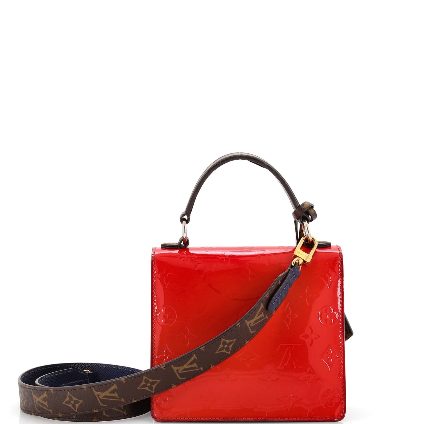 Louis Vuitton Spring Street NM Handbag Monogram Vernis with Monogram Canvas