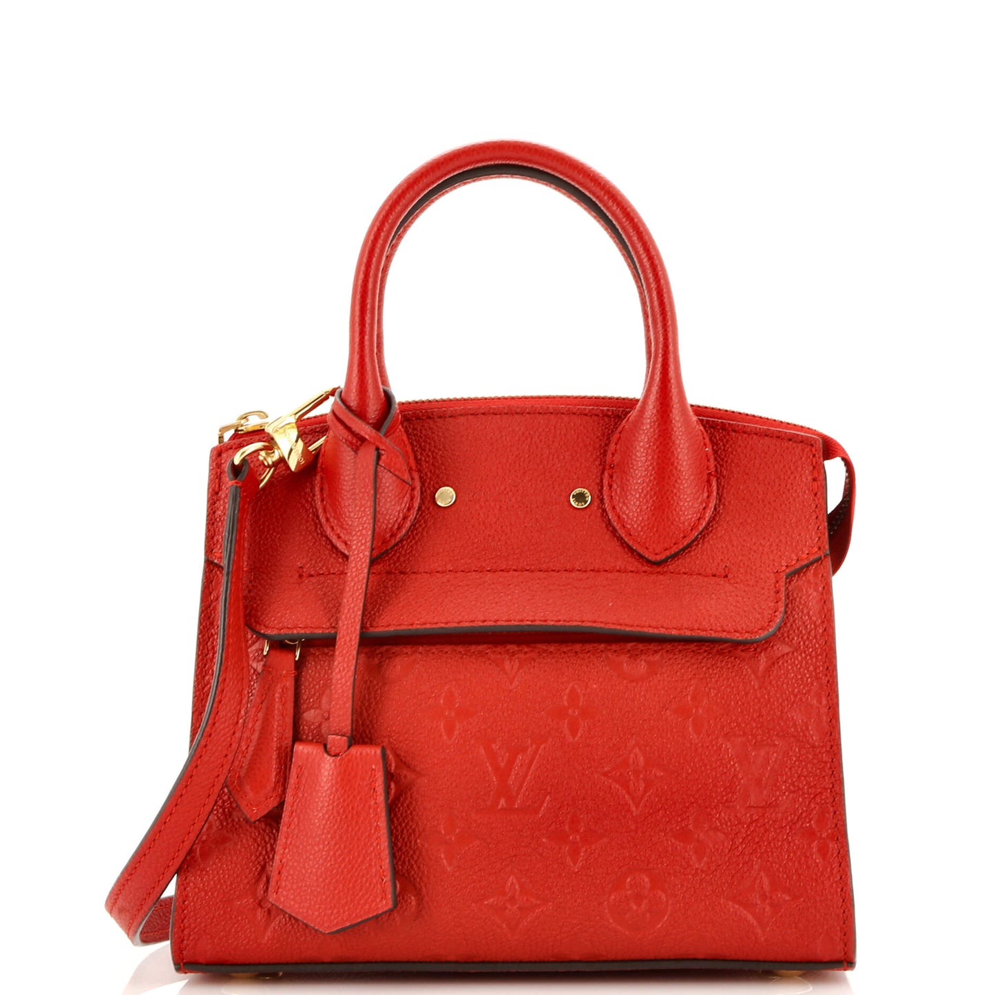 Louis Vuitton Pont Neuf Handbag Monogram Empreinte Leather Mini