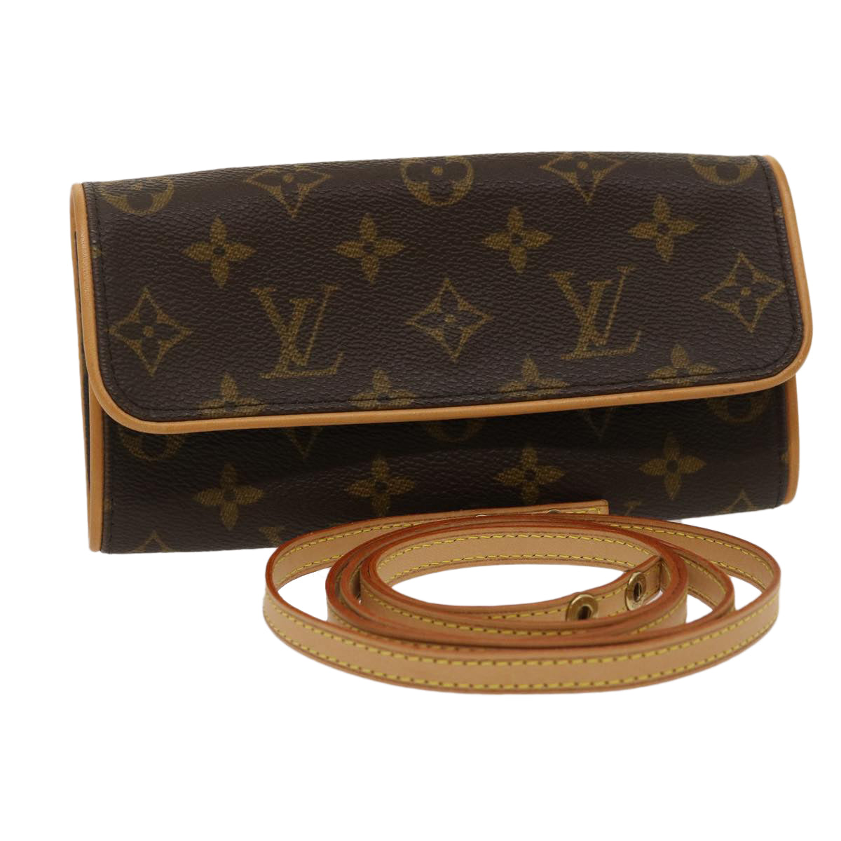 LOUIS VUITTON Monogram Pochette Twin PM Shoulder Bag M51854 LV Auth 29613A