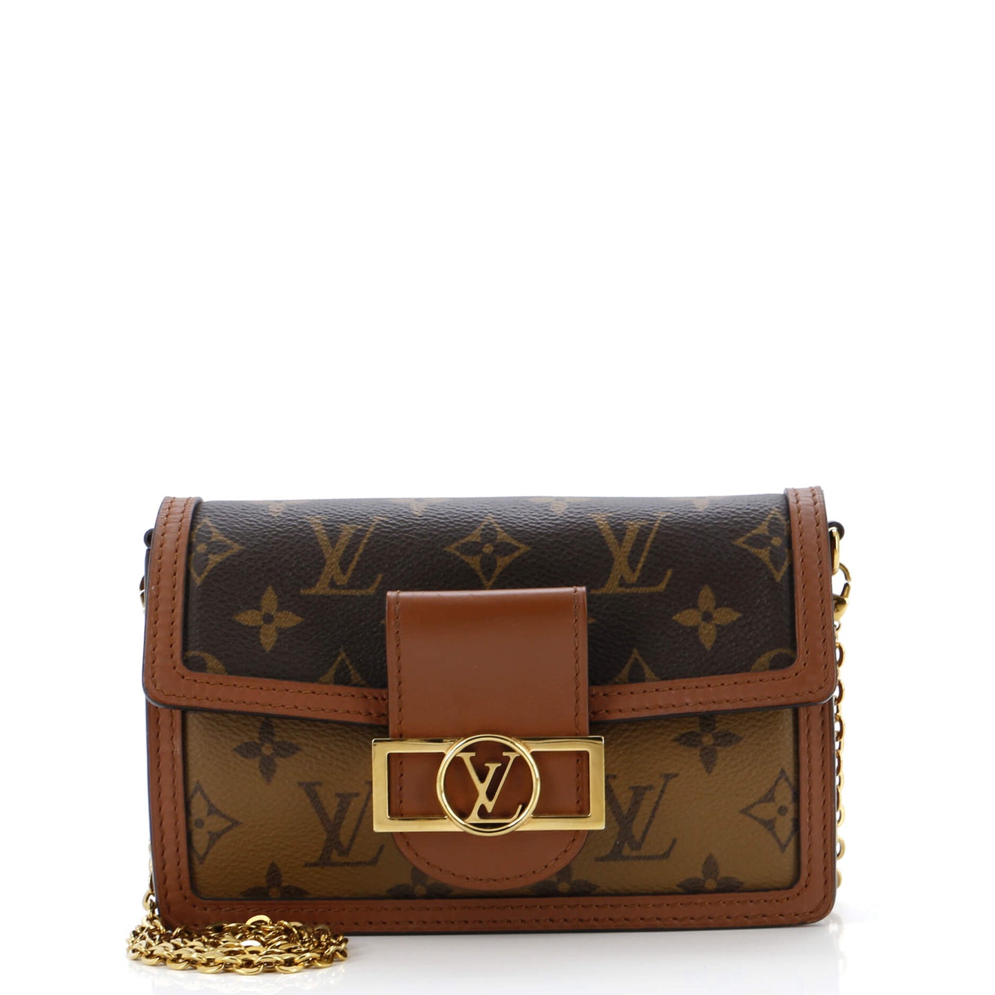 Louis Vuitton Dauphine Shoulder Bag Reverse Monogram Canvas Mini