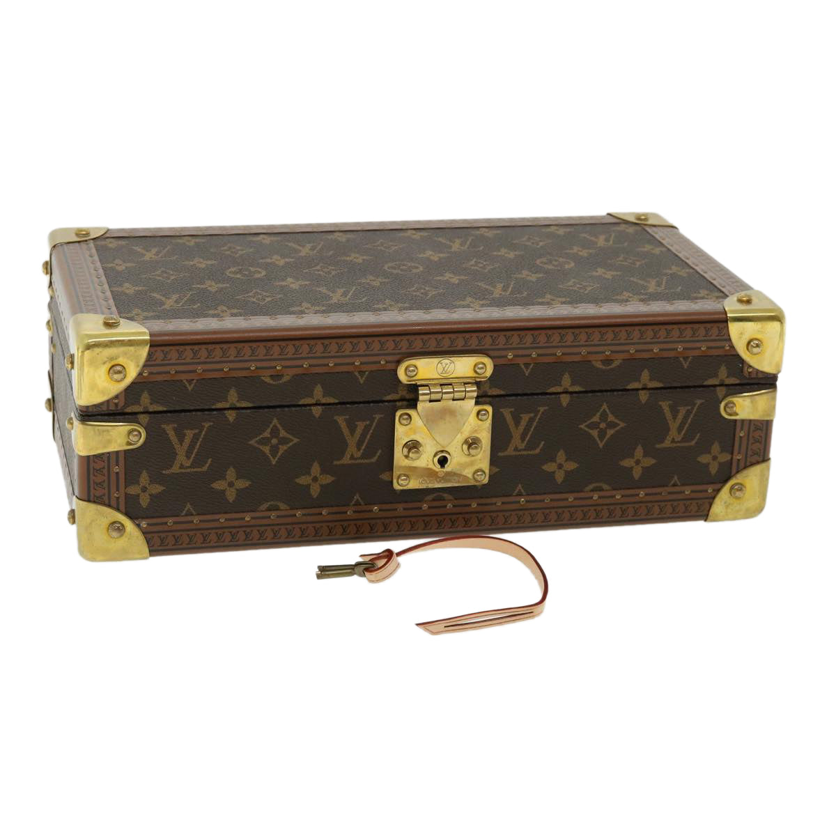 LOUIS VUITTON Monogram Coffret 8 Montor Trunk Watch case M20016 LV 29887A