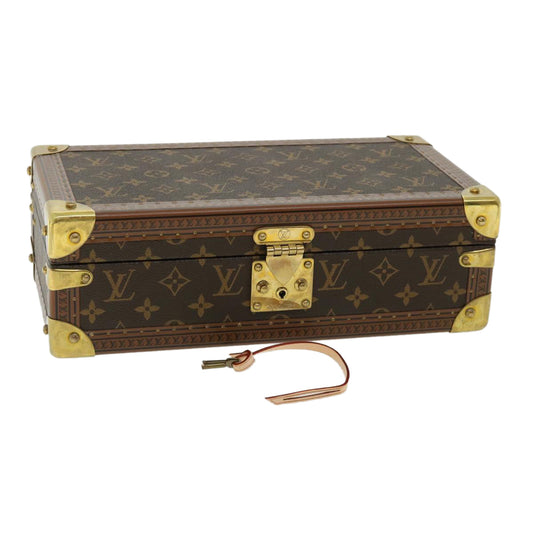 LOUIS VUITTON Monogram Coffret 8 Montor Trunk Watch case M20016 LV 29887A
