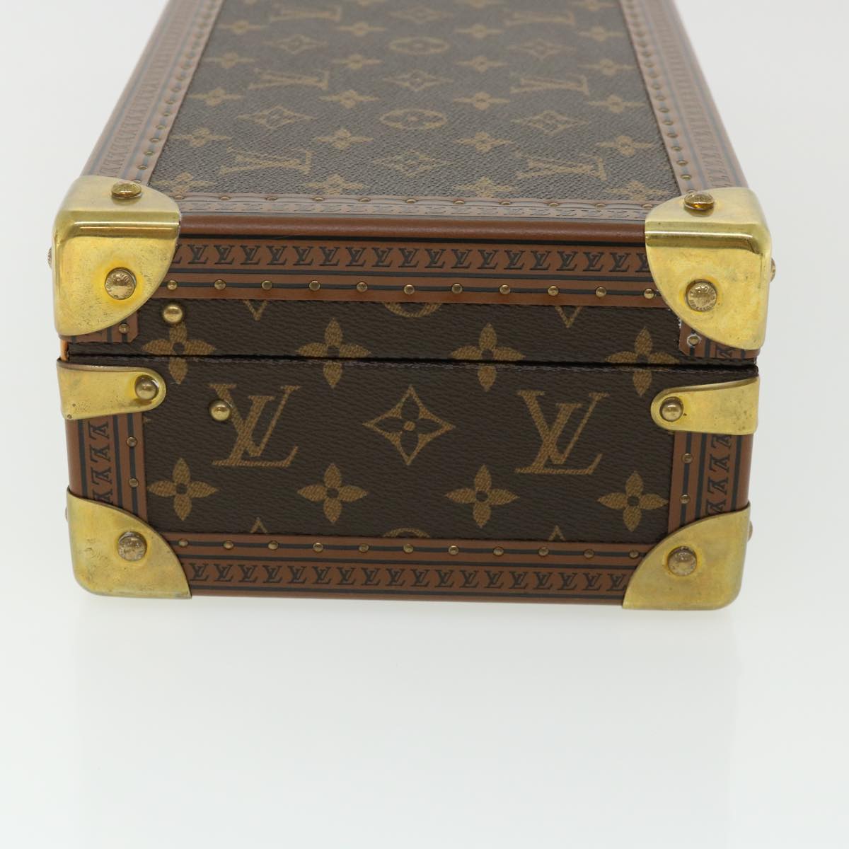 LOUIS VUITTON Monogram Coffret 8 Montor Trunk Watch case M20016 LV 29887A