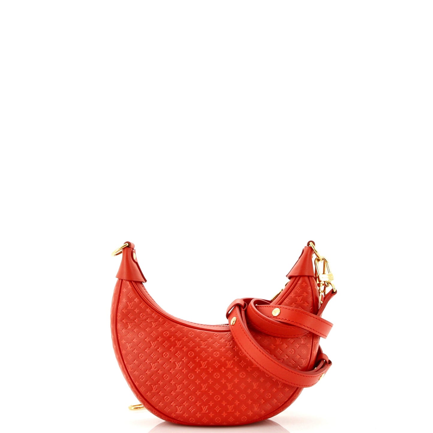 Louis Vuitton Loop Handbag Nanogram Embossed Leather