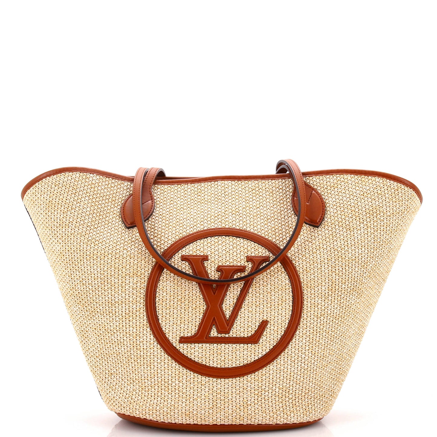 Louis Vuitton Saint Jacques NM Handbag Raffia and Leather
