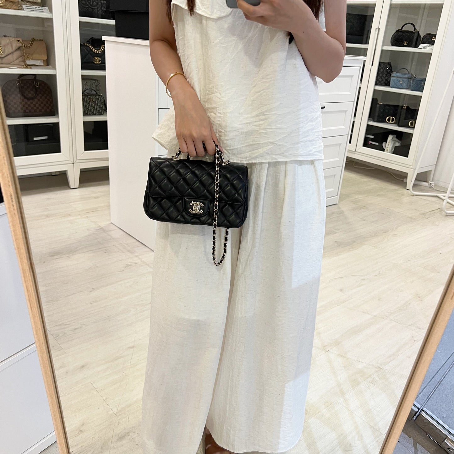 Chanel 23A Mini Rectangle Flap with Flap Bag - Rovelle Bags