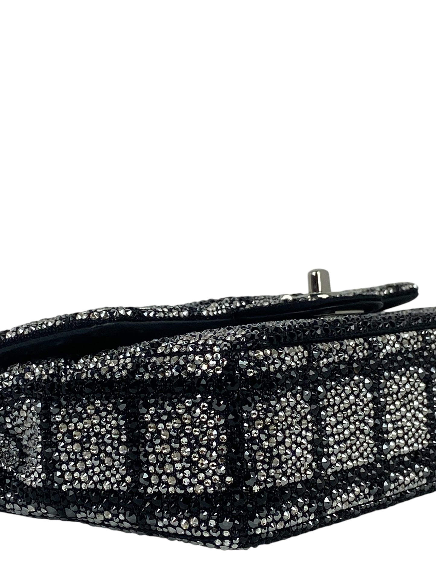 Chanel 2025 Black and Silver Strass Flap Bag - Rovelle Bags