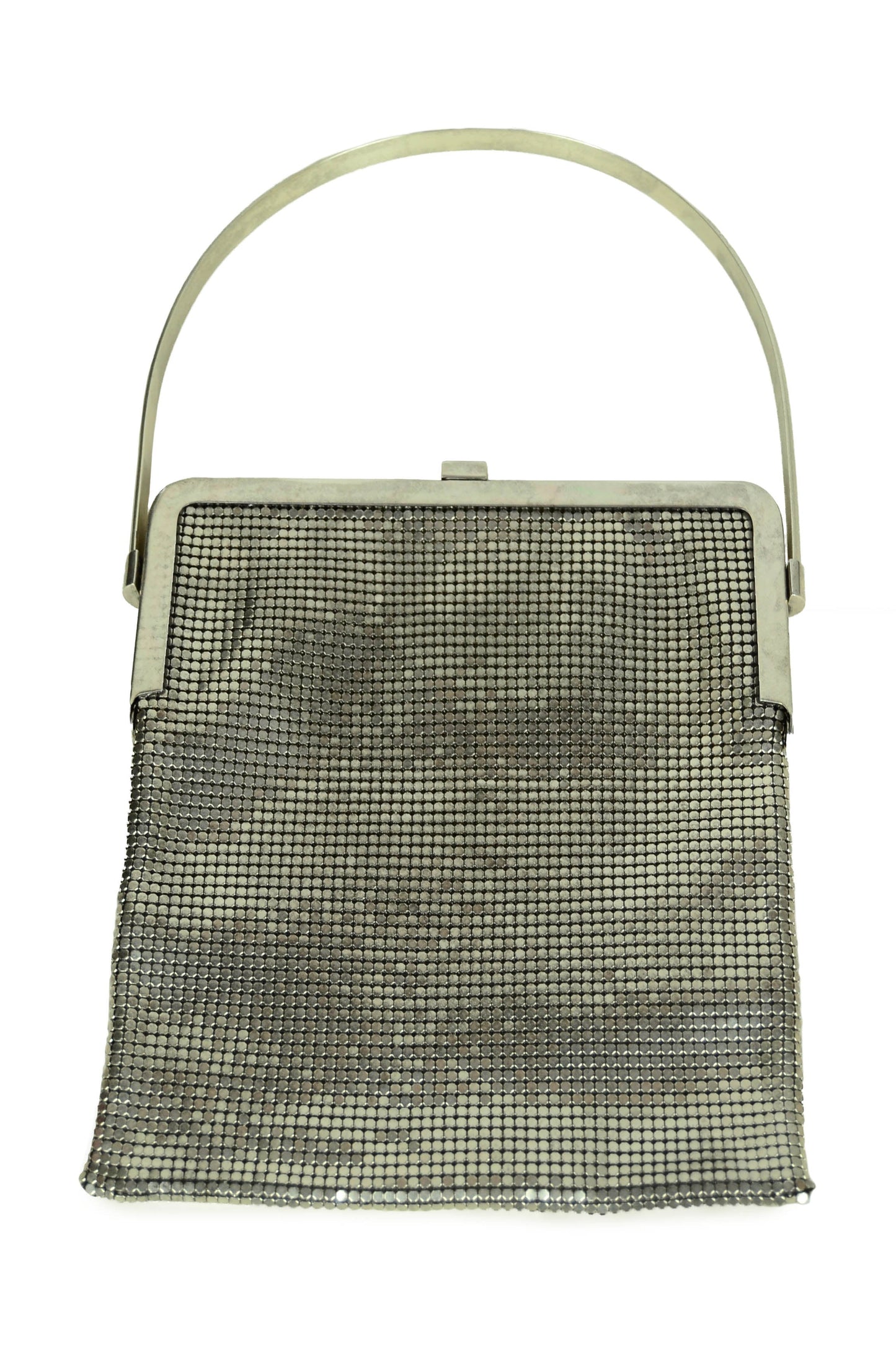 Chanel 1990s Rare Silvertone Mesh Chain Handbag - Rovelle Bags