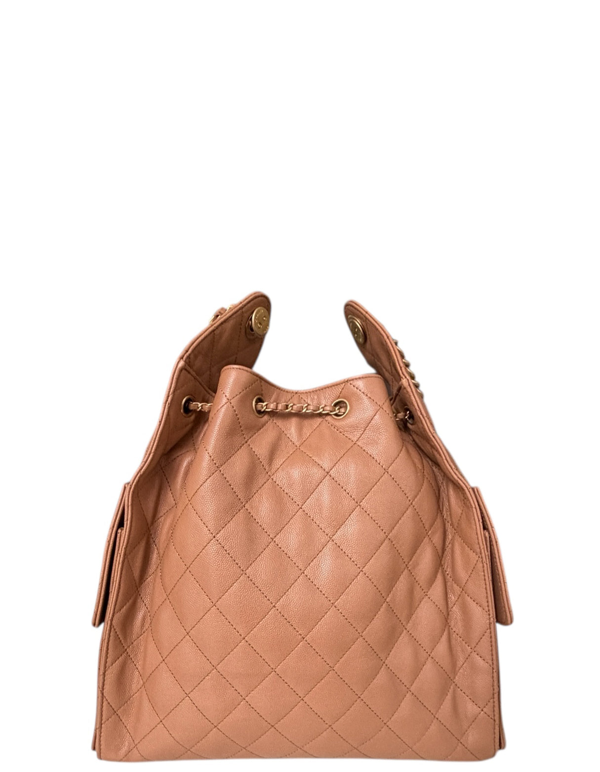 Chanel Brown Leather Medium 25 Hobo Shoulder Bag - Rovelle Bags