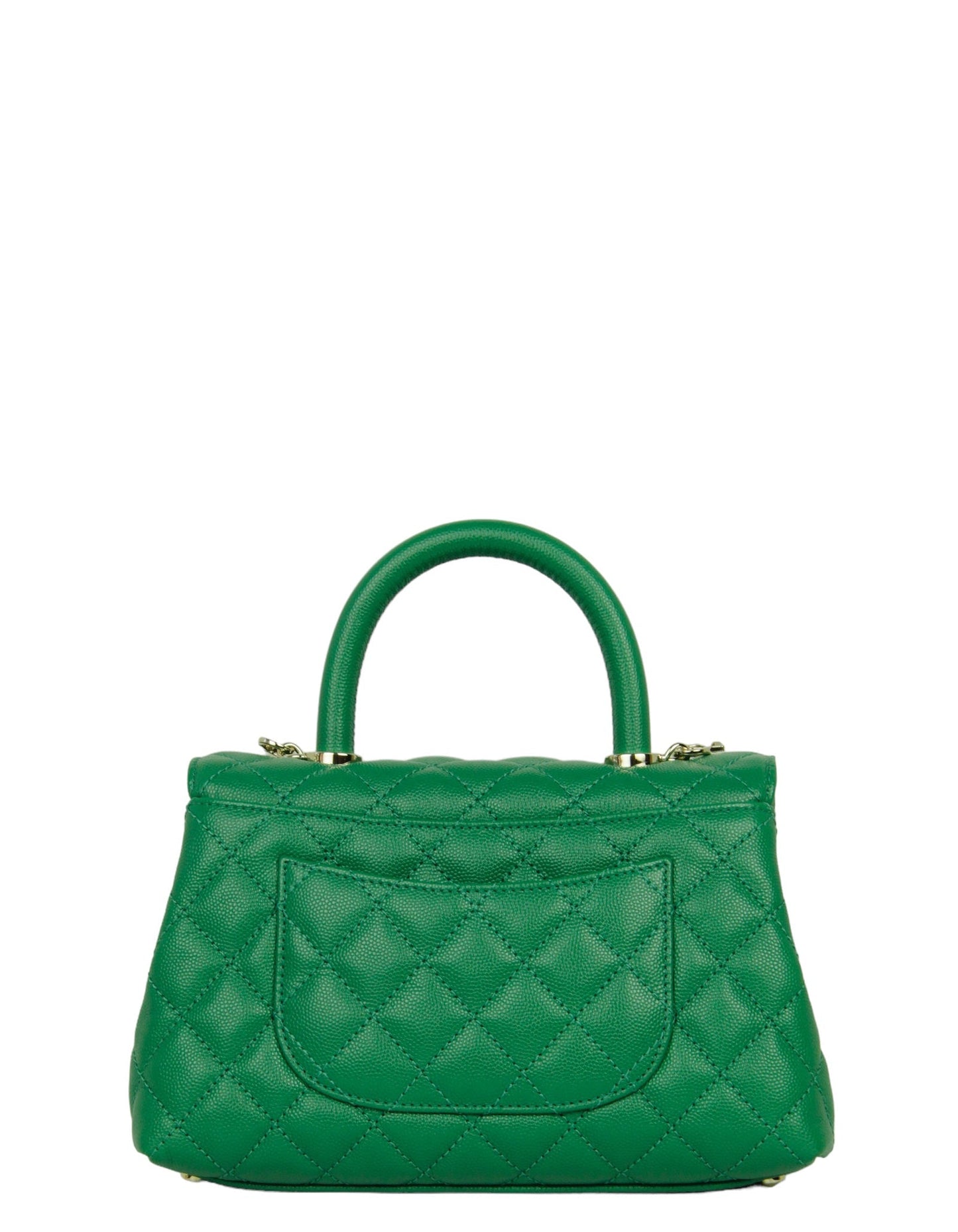 Chanel 2024 Green Caviar Mini Coco Flap Bag - Rovelle Bags