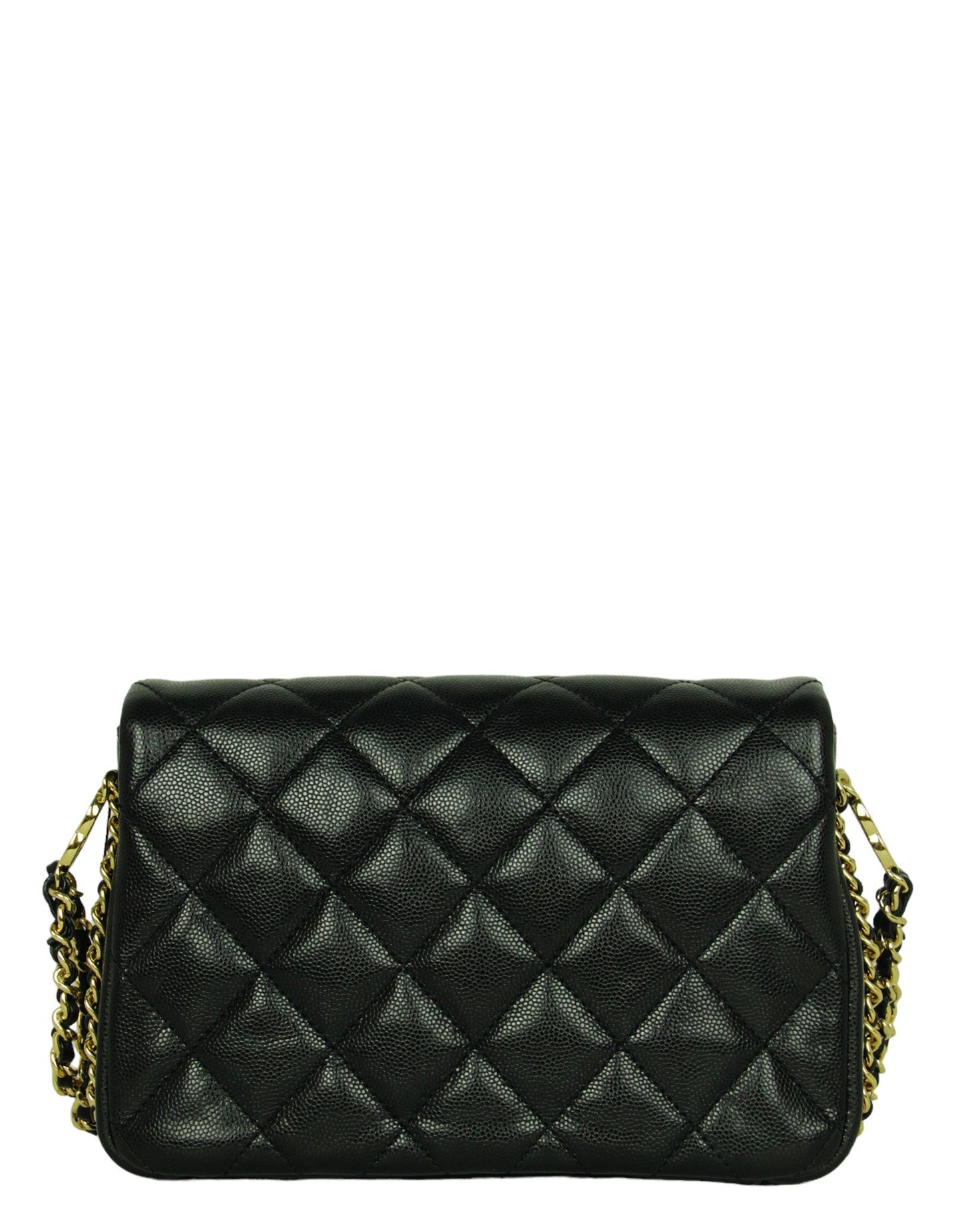 Chanel NEW 23C Black Caviar CC Flap Bag - Rovelle Bags
