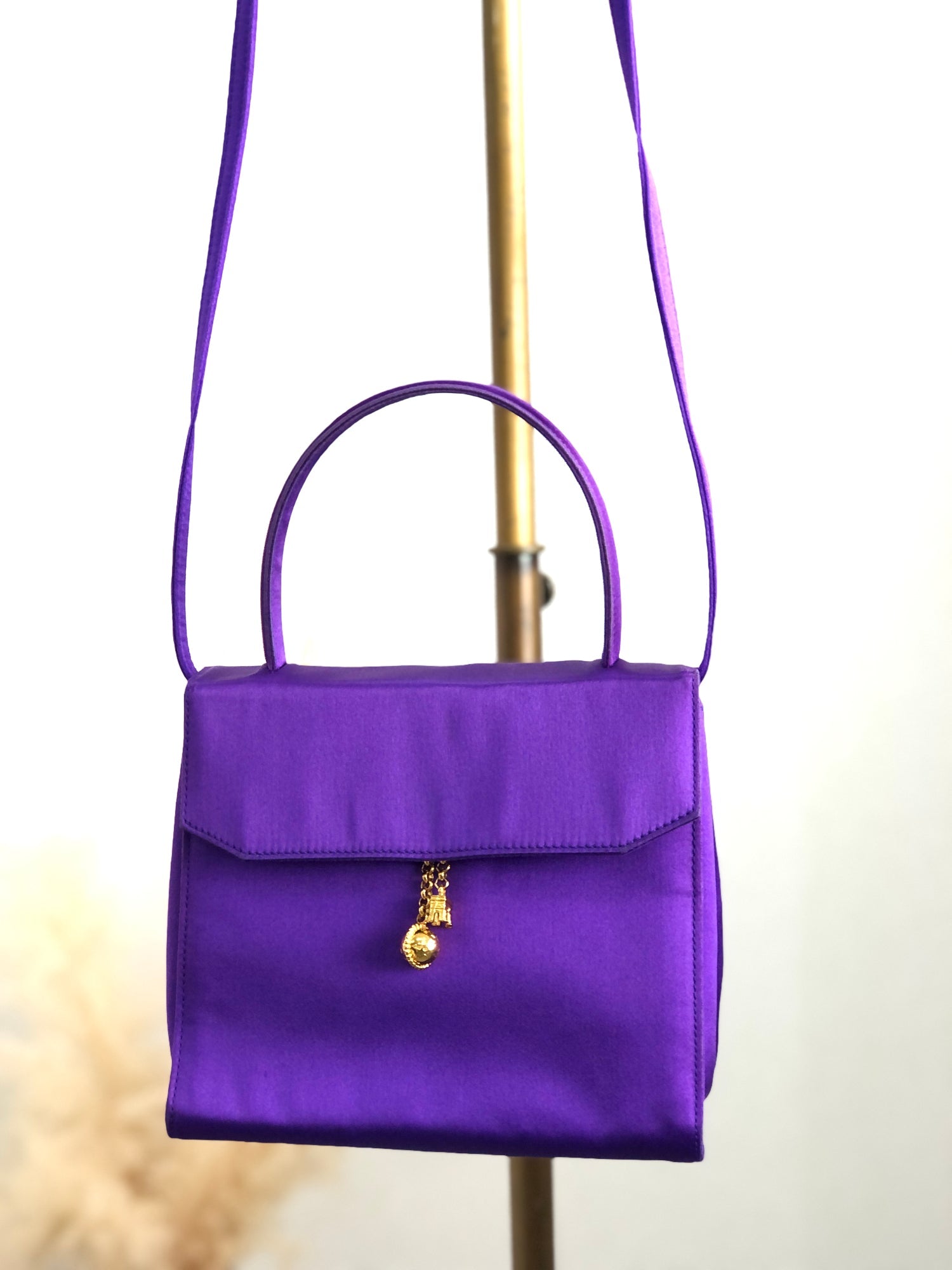 CELINE Starball Circle Arc de Triomphe Two-way Handbag Shoulder bag Purple
