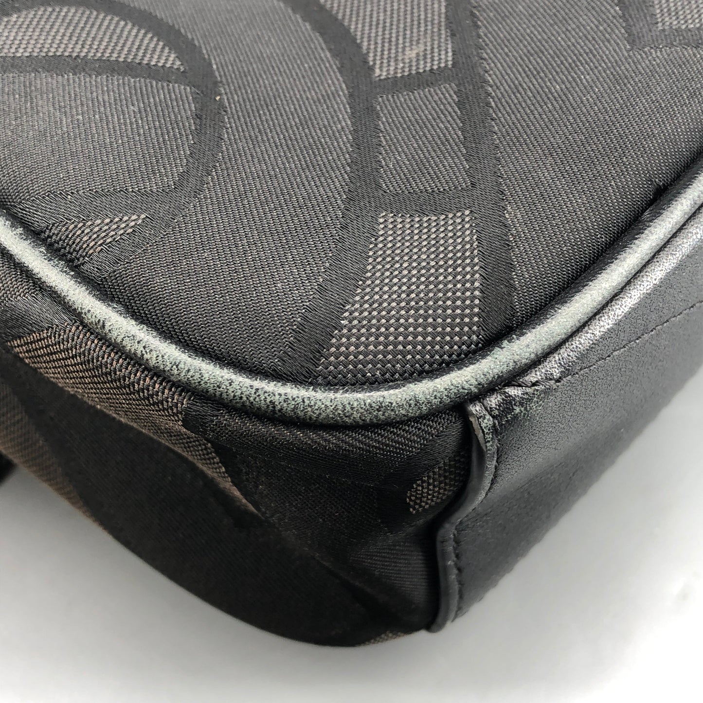 Burberry TB Monogram Canvas Crossbody Camera Bag Black