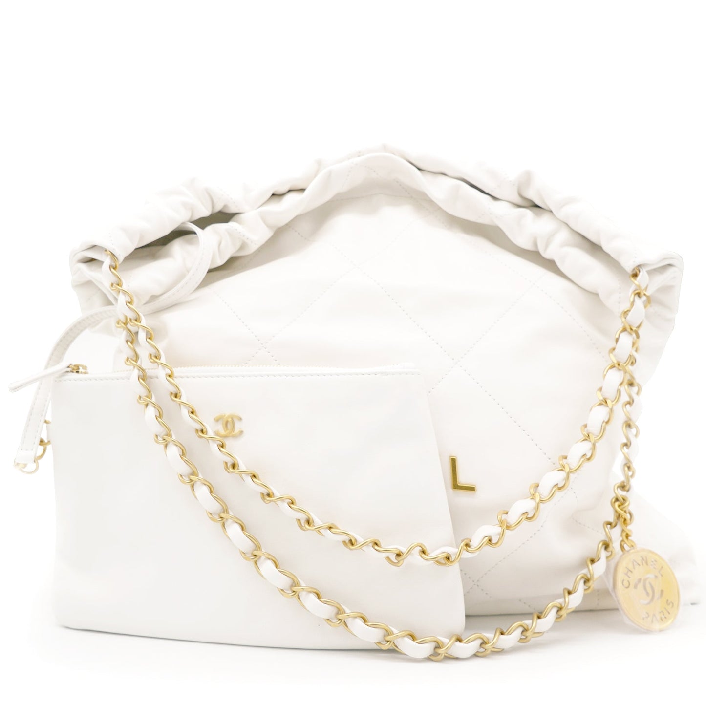 Chanel Shiny Calfskin Quilted Handbag - Rovelle Bags