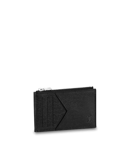 Louis Vuitton Coin Card Holder Taiga Leather