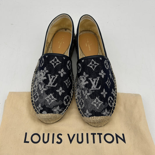 LOUIS VUITTON Monogram Denim Waterfall Espadrille WD466895