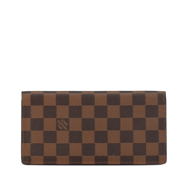 Louis Vuitton Damier Portefolio Sarah Long Wallet N61734 Brown PVC Leather Louis Vuitton Long Wallet
