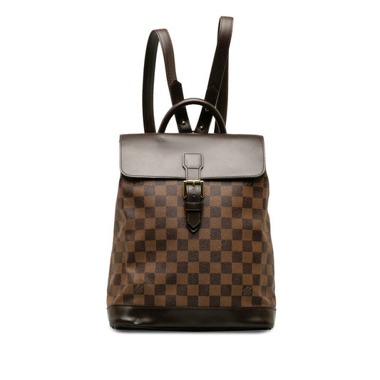 Louis Vuitton Louis Vuitton Damière N51132 Daypack PVC/Leather Brown