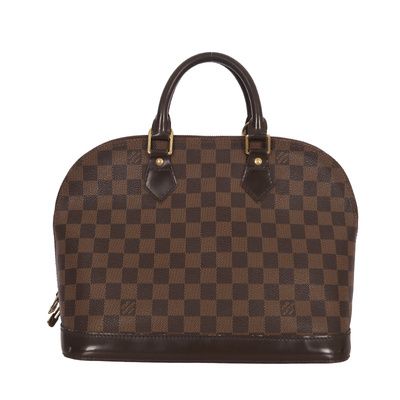 Louis Vuitton Damier Ebene Canvas Alma PM Bag #8E 36b882b8f7d01f5ec1840d879780445
