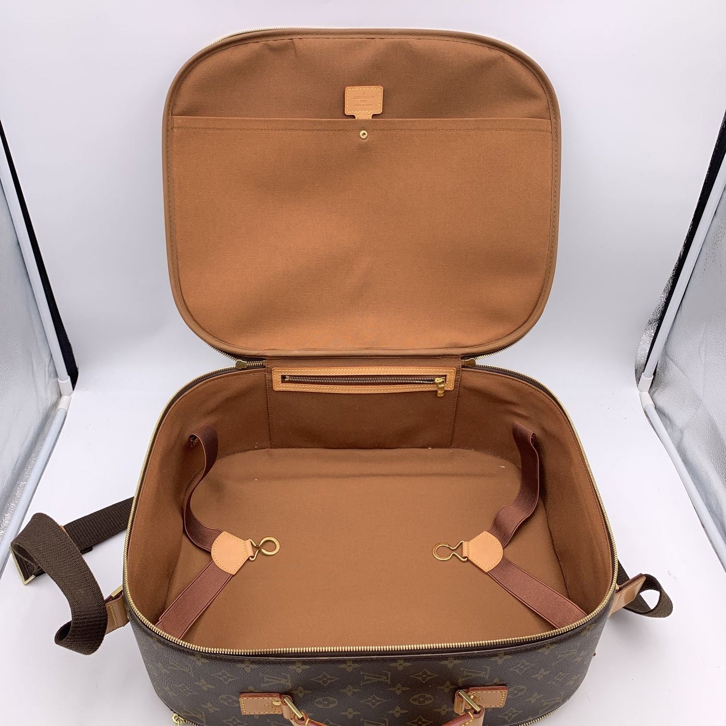 LOUIS VUITTON Monogram Canvas 2 Way Bandouliere Packall Travel Bag